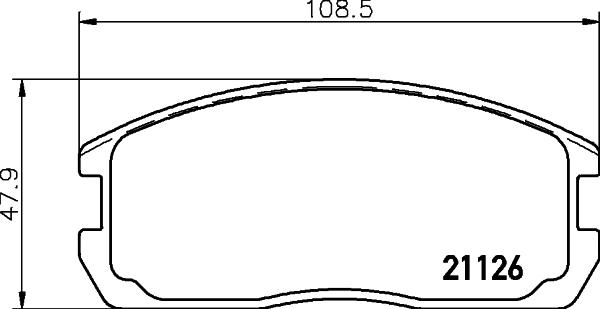 HELLA 8DB 355 037-221 - Jarrupala, levyjarru inparts.fi