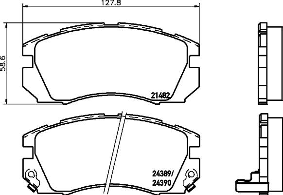 HELLA 8DB 355 037-271 - Jarrupala, levyjarru inparts.fi