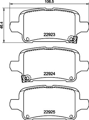 HELLA 8DB 355 037-721 - Jarrupala, levyjarru inparts.fi