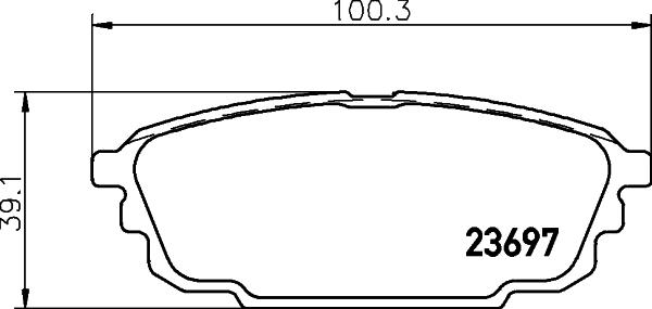 HELLA 8DB 355 029-401 - Jarrupala, levyjarru inparts.fi