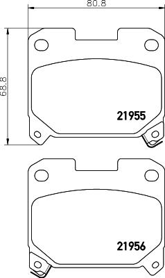 HELLA 8DB 355 029-001 - Jarrupala, levyjarru inparts.fi