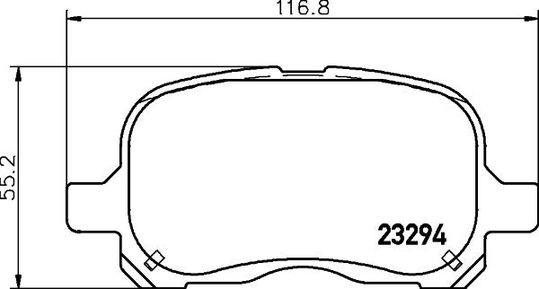 HELLA 8DB 355 029-021 - Jarrupala, levyjarru inparts.fi