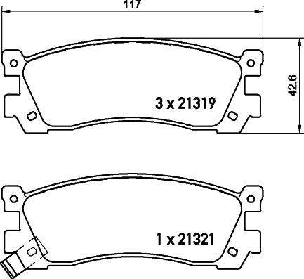 HELLA 8DB 355 029-881 - Jarrupala, levyjarru inparts.fi