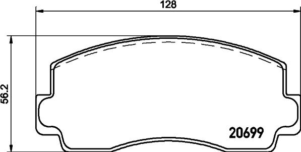 HELLA 8DB 355 029-821 - Jarrupala, levyjarru inparts.fi