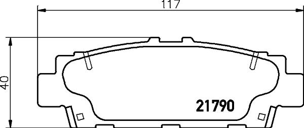 HELLA 8DB 355 029-391 - Jarrupala, levyjarru inparts.fi