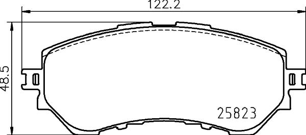 HELLA 8DB 355 029-341 - Jarrupala, levyjarru inparts.fi