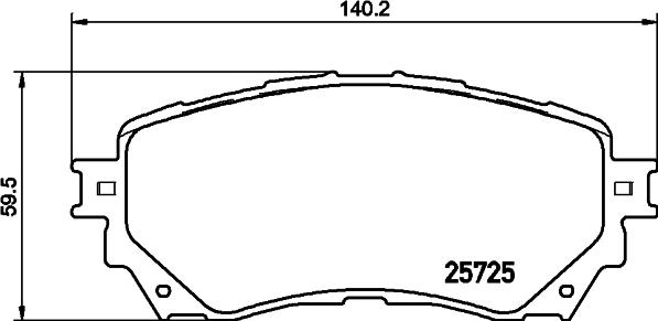 HELLA 8DB 355 029-321 - Jarrupala, levyjarru inparts.fi