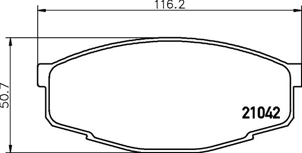 HELLA 8DB 355 029-241 - Jarrupala, levyjarru inparts.fi