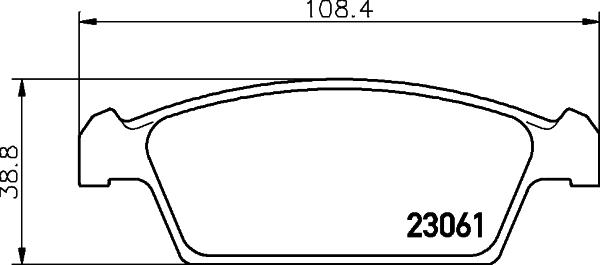 HELLA 8DB 355 029-261 - Jarrupala, levyjarru inparts.fi