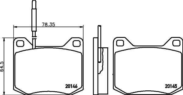 HELLA 8DB 355 029-281 - Jarrupala, levyjarru inparts.fi