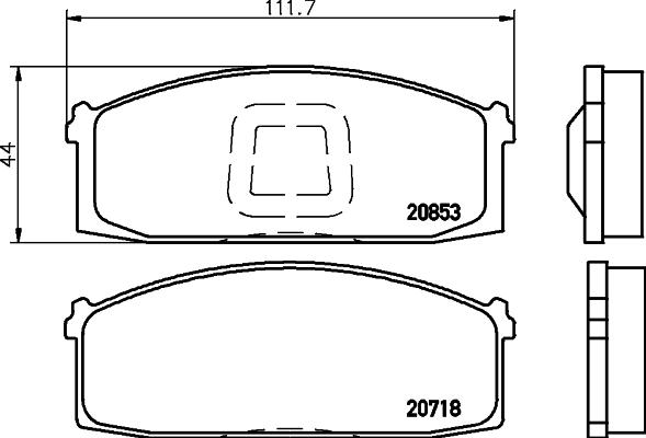 HELLA 8DB 355 029-271 - Jarrupala, levyjarru inparts.fi