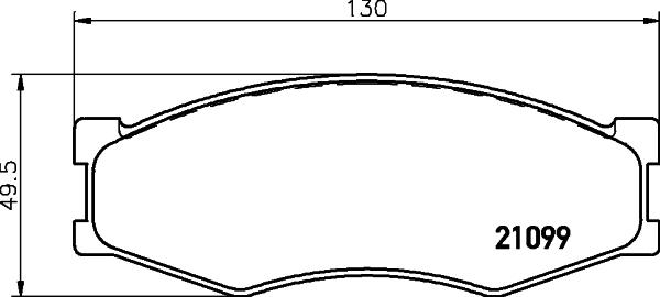 HELLA 8DB 355 029-791 - Jarrupala, levyjarru inparts.fi