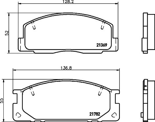 HELLA 8DB 355 029-781 - Jarrupala, levyjarru inparts.fi