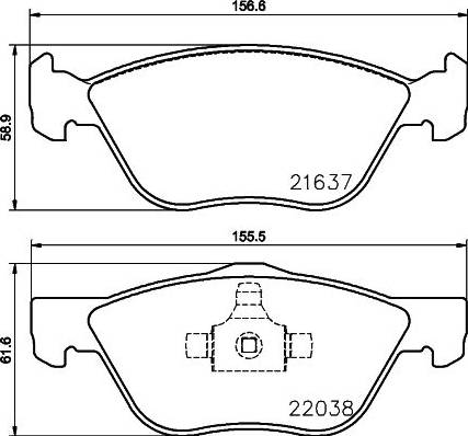 HELLA 8DB 355 024-931 - Jarrupala, levyjarru inparts.fi