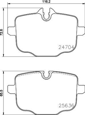 HELLA 8DB 355 024-921 - Jarrupala, levyjarru inparts.fi