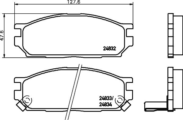 HELLA 8DB 355 024-461 - Jarrupala, levyjarru inparts.fi