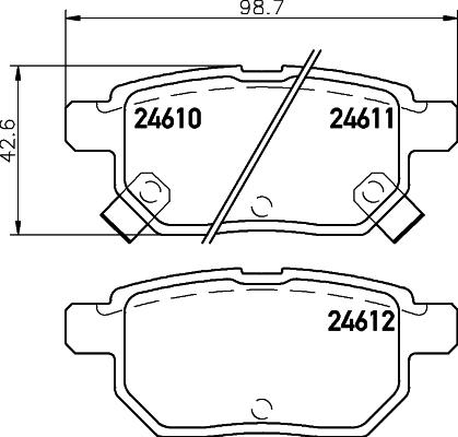 HELLA 8DB 355 028-661 - Jarrupala, levyjarru inparts.fi