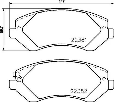 HELLA 8DB 355 024-881 - Jarrupala, levyjarru inparts.fi