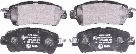 HELLA 8DB 355 024-721 - Jarrupala, levyjarru inparts.fi