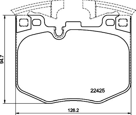 HELLA 8DB 355 025-951 - Jarrupala, levyjarru inparts.fi