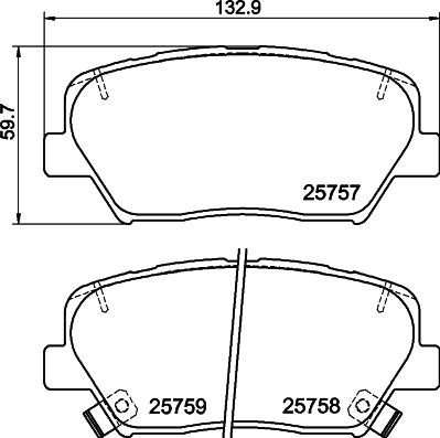 HELLA 8DB 355 025-911 - Jarrupala, levyjarru inparts.fi