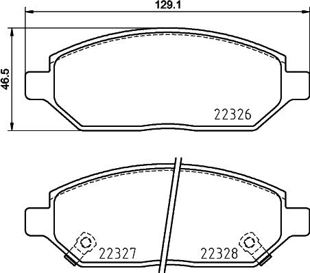 HELLA 8DB 355 025-451 - Jarrupala, levyjarru inparts.fi