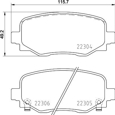 HELLA 8DB 355 025-481 - Jarrupala, levyjarru inparts.fi