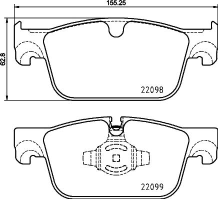 HELLA 8DB 355 025-531 - Jarrupala, levyjarru inparts.fi