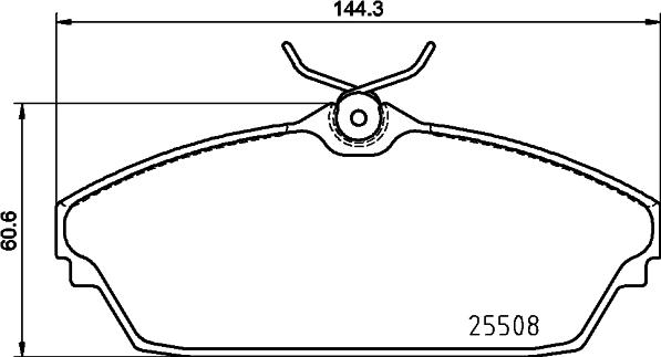 HELLA 8DB 355 025-671 - Jarrupala, levyjarru inparts.fi