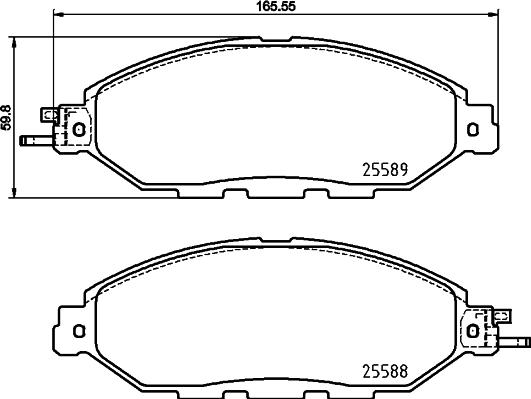 HELLA 8DB 355 025-101 - Jarrupala, levyjarru inparts.fi