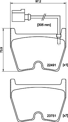 HELLA 8DB 355 025-171 - Jarrupala, levyjarru inparts.fi