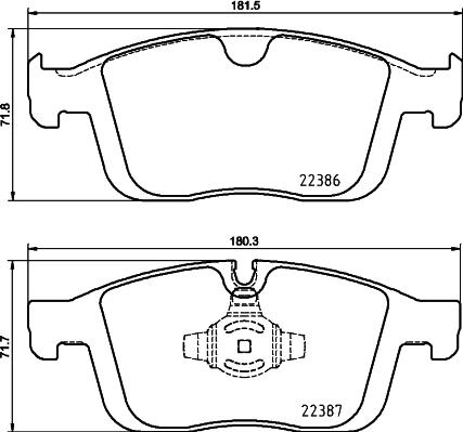 HELLA 8DB 355 025-261 - Jarrupala, levyjarru inparts.fi