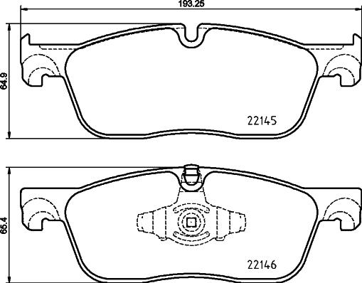 HELLA 8DB 355 025-701 - Jarrupala, levyjarru inparts.fi