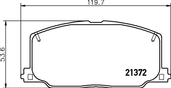 HELLA 8DB 355 026-961 - Jarrupala, levyjarru inparts.fi