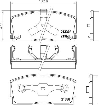 HELLA 8DB 355 026-911 - Jarrupala, levyjarru inparts.fi