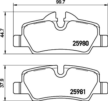 HELLA 8DB 355 026-681 - Jarrupala, levyjarru inparts.fi