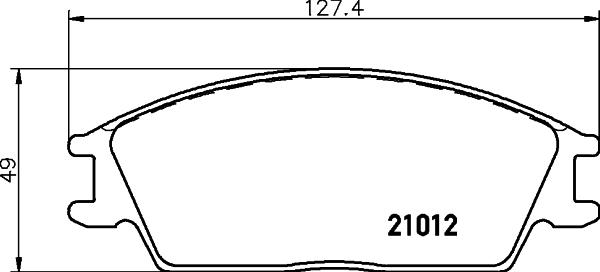 HELLA 8DB 355 026-851 - Jarrupala, levyjarru inparts.fi