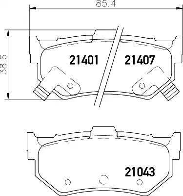 HELLA 8DB 355 006-281 - Jarrupala, levyjarru inparts.fi