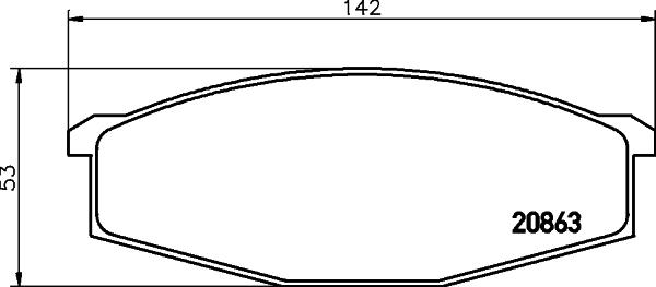 HELLA 8DB 355 026-801 - Jarrupala, levyjarru inparts.fi