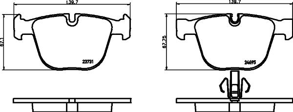 HELLA 8DB 355 026-301 - Jarrupala, levyjarru inparts.fi