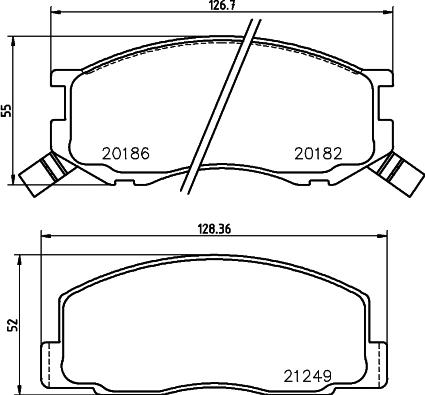 HELLA 8DB 355 026-761 - Jarrupala, levyjarru inparts.fi