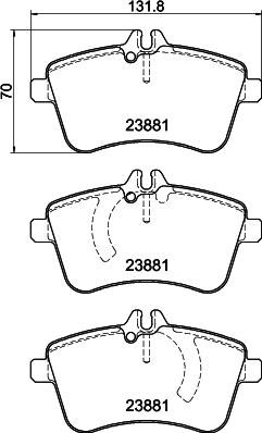 HELLA 8DB 355 026-701 - Jarrupala, levyjarru inparts.fi