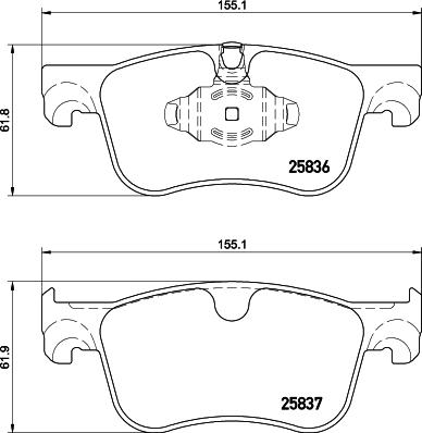 HELLA 8DB 355 020-931 - Jarrupala, levyjarru inparts.fi