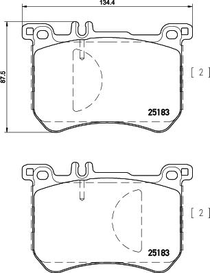 HELLA 8DB 355 020-491 - Jarrupala, levyjarru inparts.fi