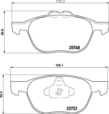 HELLA 8DB 355 020-411 - Jarrupala, levyjarru inparts.fi