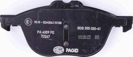 HELLA 8DB 355 020-411 - Jarrupala, levyjarru inparts.fi