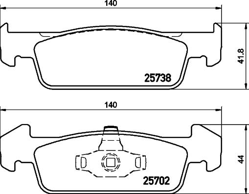 HELLA 8DB 355 020-421 - Jarrupala, levyjarru inparts.fi