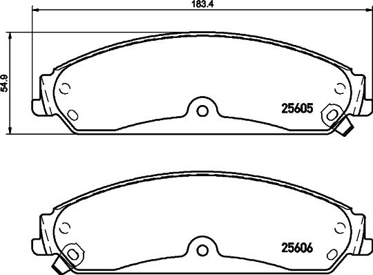 HELLA 8DB 355 020-541 - Jarrupala, levyjarru inparts.fi