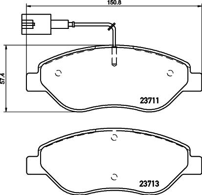 HELLA 8DB 355 020-561 - Jarrupala, levyjarru inparts.fi