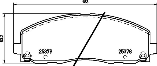 HELLA 8DB 355 020-571 - Jarrupala, levyjarru inparts.fi